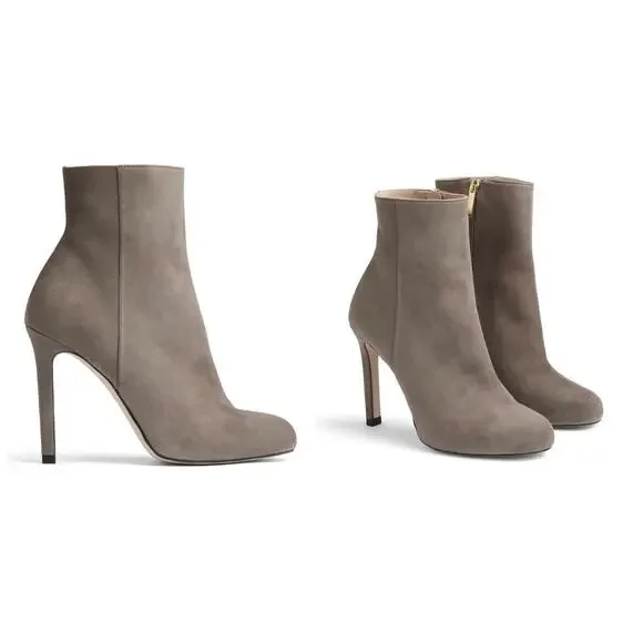 LK BENNETT NOLAN ANKLE BOOTS - IRON size 11.5 US/ 42 EU 650.00 original price